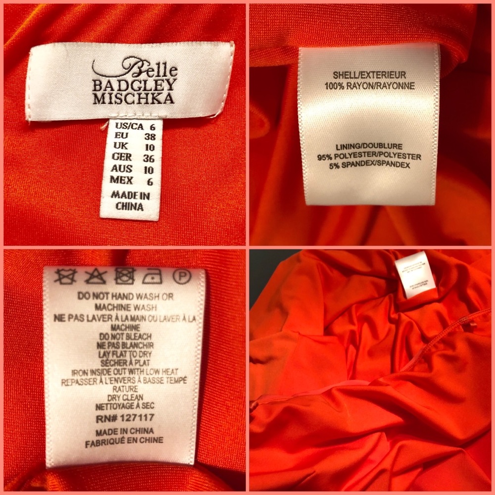 Badgley Mischka Belle Orange Sleeveless Maxi Dress - Picture 8 of 8